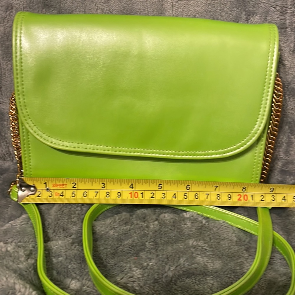 New Jennifer Moore Bright Green Shoulder Bag/Purse Gem